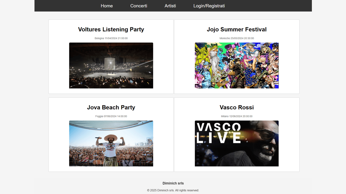 Dimticket - Piattaforma biglietteria