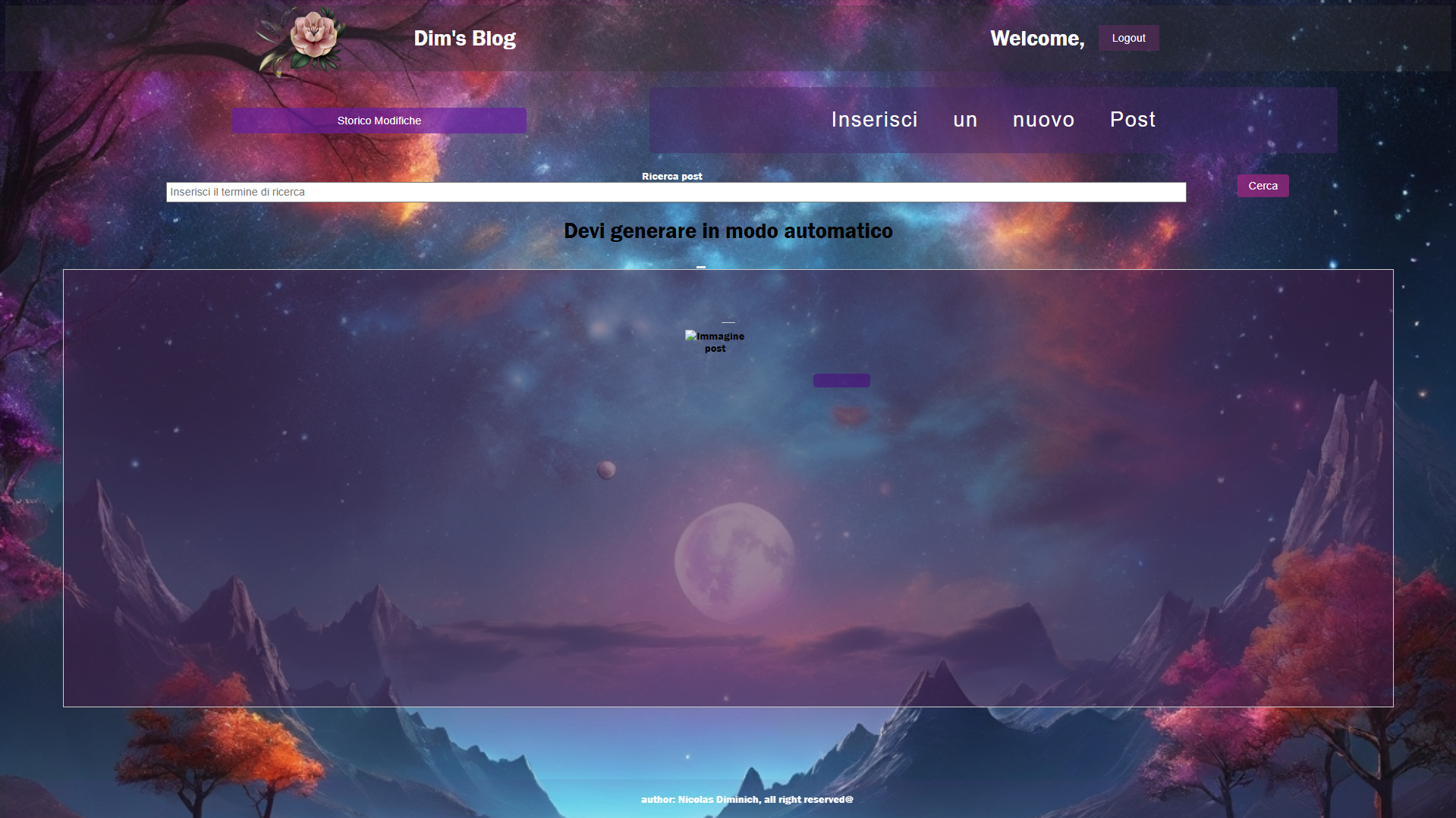 Screenshot homepage portfolio